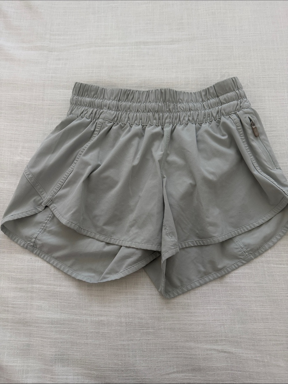 lululemon athletica Light Gray Athletic Running Shorts
